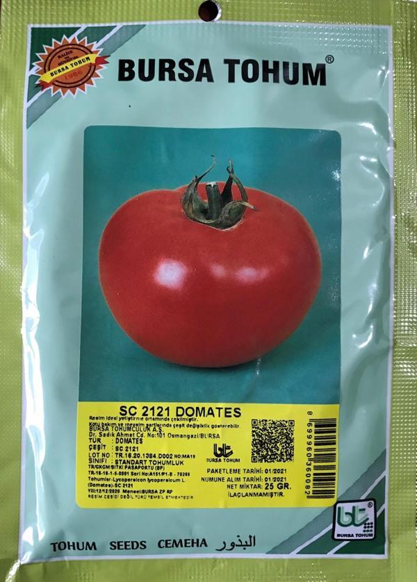 DOMATES TOHUMU 2121 25 GR ORT 6250 ADET TOHUM - Image 1