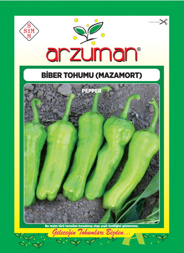 MAZAMORT-ÜÇBURUN BİBER TOHUMU 10 GR ORT 1200 AD TOHUM - Image 1