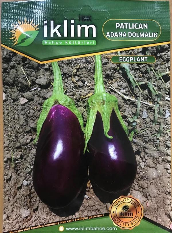 Patlıcan Tohumu Adana Dolmalık - 10 g (~ Takribi 1350 Tohum) - Image 1