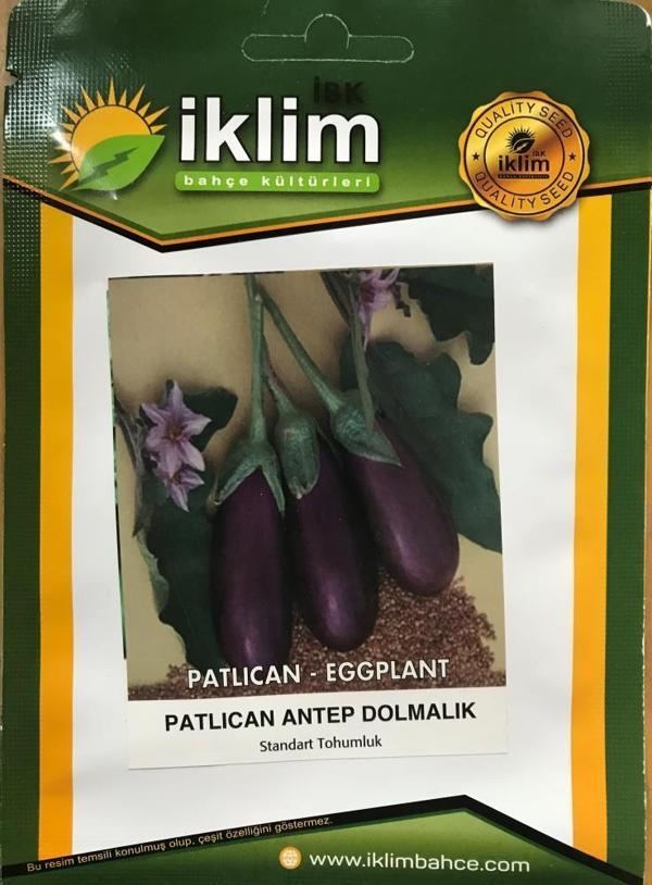 Patlıcan Tohumu Antep Dolmalık - 10 g (~ Takribi 1300 Tohum) - Image 1