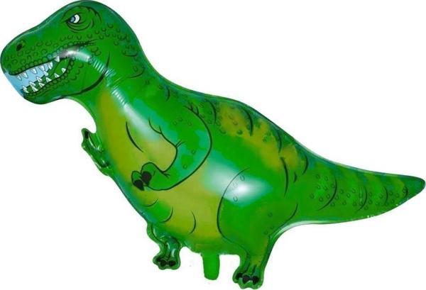 Bravo T-rex Folyo Balon Tyrannosaurus Rex Folyo Balon 104cm Yeşil - Image 1