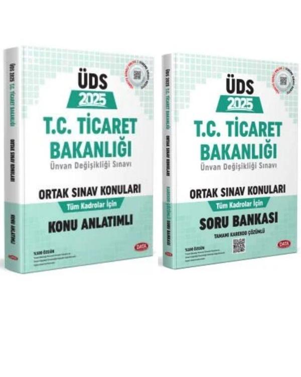 Data Yayınları 2025 ÜDS T.C. Ticaret Bakanlığı Ünvan Değişikliği Ortak Konular Konu ve Soru 2li Set - Data Yayınları - Image 1