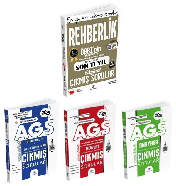Dizgi Kitap 2025 ÖABT Rehberlik + AGS Eğitimin Temel + Mevzuat + Anayasa Çıkmış Sorular 4 lü Set - Dizgi Kitap Yayınları - Image 1