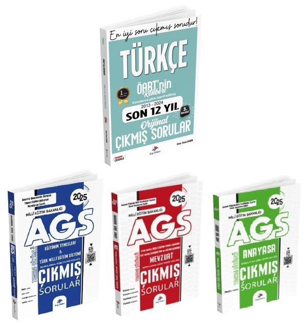 Dizgi Kitap 2025 ÖABT Rehberi Türkçe + AGS Eğitimin Temelleri + Mevzuat + Anayasa Çıkmış 4 lü Set - Dizgi Kitap Yayınları - Image 1