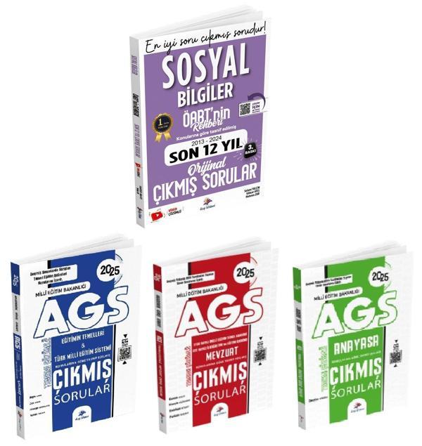 Dizgi Kitap 2025 ÖABT  Sosyal Bilgiler + AGS Eğitimin Temelleri + Mevzuat + Anayasa Çıkmış 4 lü Set - Dizgi Kitap Yayınları - Image 1