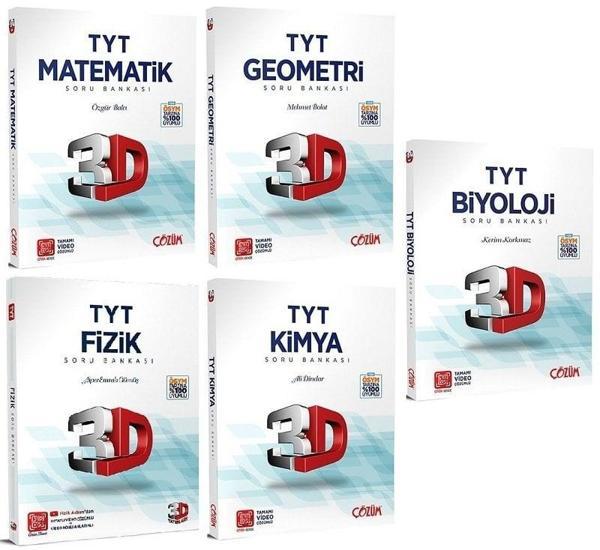 3D Yayınları YKS TYT Sayısal Soru Bankası 5 li Set  - 3D Yayınları - Image 1