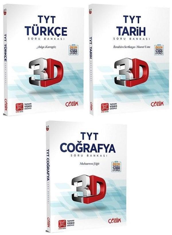 3D Yayınları YKS TYT Sözel Soru Bankası 3 lü Set  - 3D Yayınları - Image 1