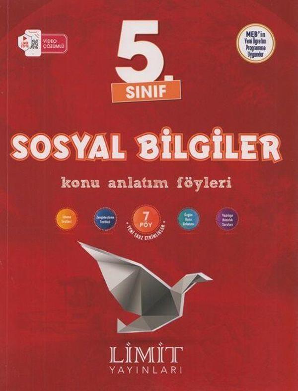 Limit Yayınları 5. Sınıf Sosyal Bilgiler Konu Anlatım Föyleri - Limit Yayınları - Image 1
