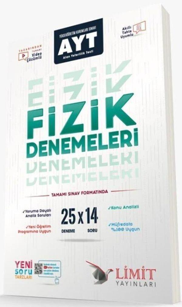 Limit Yayınları AYT Fizik 25 x 14 Denemeleri - Limit Yayınları - Image 1