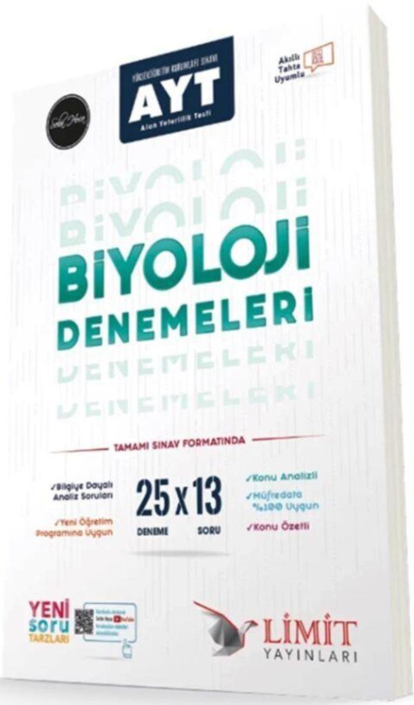 Limit Yayınları AYT 25 li Biyoloji Deneme - Limit Yayınları - Image 1
