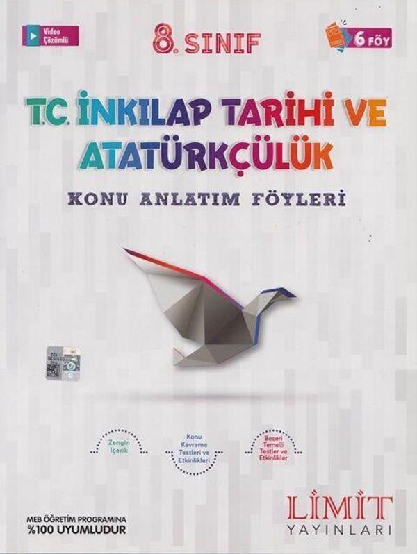 Limit Yayınları 8. Sınıf T.C. İnkılap Tarihi ve Atatürkçülük Konu Anlatım Föyleri - Limit Yayınları - Image 1