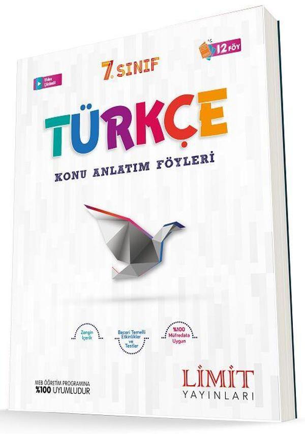 Limit Yayınları 7. Sınıf Türkçe Konu Anlatım Föyleri - Limit Yayınları - Image 1