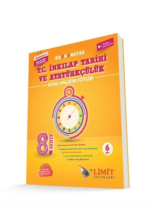 Limit Yayınları 8. Sınıf LGS T.C. İnkılap Tarihi ve Atatürkçülük Kronometre Konu Anlatım Föyleri - Limit Yayınları - Image 1