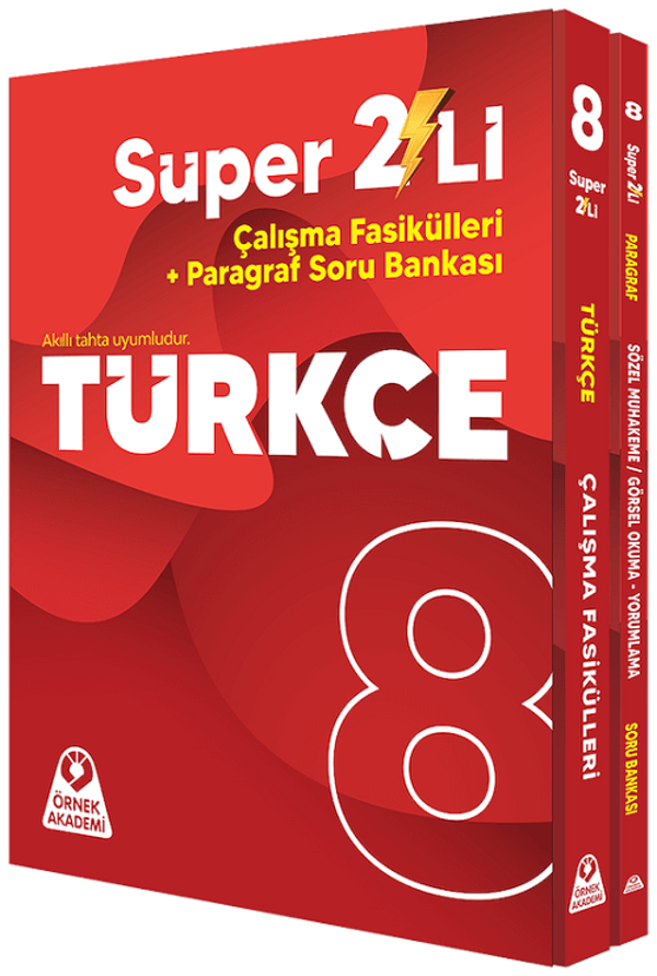 Örnek Akademi 8. Sınıf Türkçe Süper İkili Çalışma Fasikülleri Seti Örnek Akademi Yayınları - Örnek Akademi Yayınları - Image 1