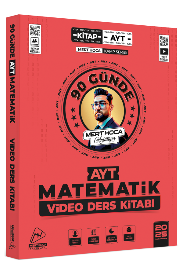 2025 90 Günde AYT Matematik Kampı Video Ders Kitabı Mert Hoca - Mert Hoca Yayınları - Image 1