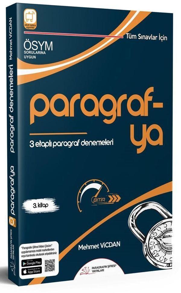 Paragrafın Şifresi Tüm Sınavlar İçin Paragrafya 3 Etaplı Paragraf Denemeleri - Paragrafın Şifresi Yayınları - Image 1