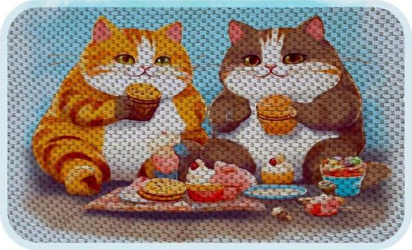PeraMila Kedi Köpek Mama Ve Su Kabı Altı Paspası + Tırmalama - Image 1