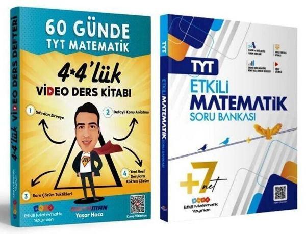 Etkili Matematik YKS TYT Matematik Soru + 60 Günde Video Ders 2 Kitap Set Etkili Matematik - Etkili Matematik Yayınları - Image 1