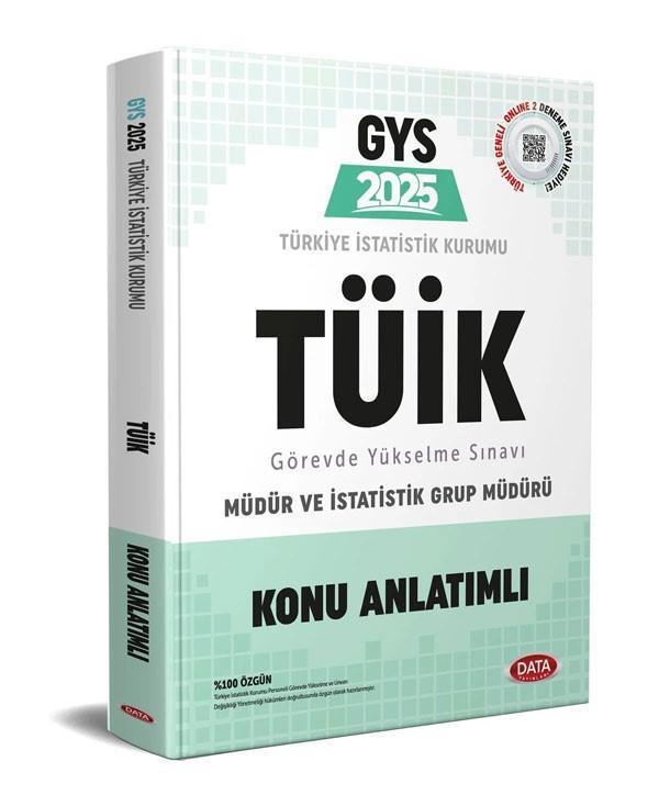 Data 2025 GYS Türkiye İstatistik Kurumu TÜİK Müdür ve İstatistik Grup Müdürü Konu Anlatımlı Data - Data Yayınları - Image 1