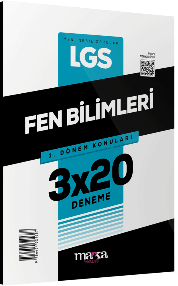 Marka 2025 8. Sınıf LGS 1. Dönem Fen Bilimleri 3x20 Deneme Marka Yayınları - Marka Yayınları - Image 1
