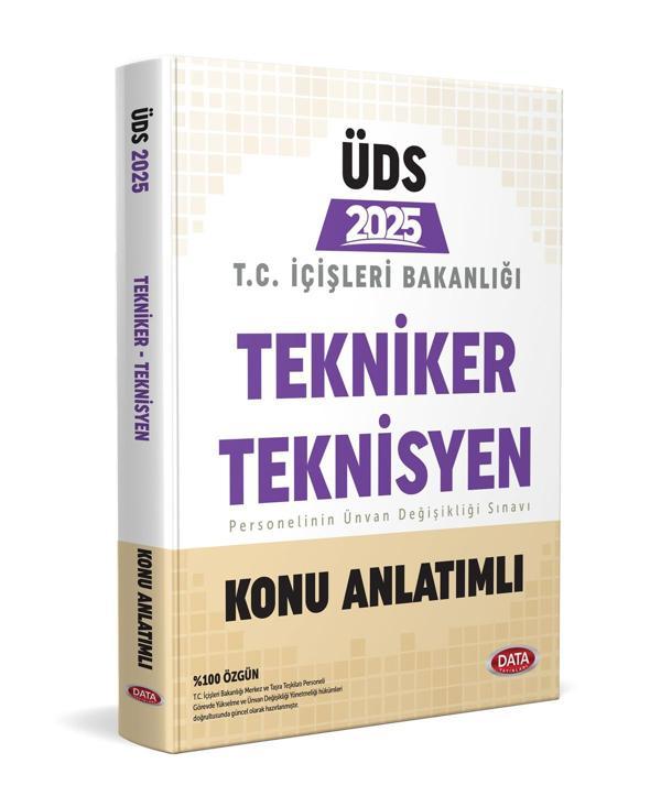 Data 2025 ÜDS İçişleri Bakanlığı Tekniker Teknisyen Konu Anlatımı Ünvan Değişikliği Data Yayınları - Data Yayınları - Image 1