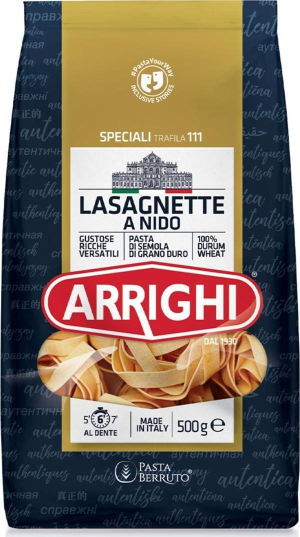 Arrighi Lasagnette Uzun Erişte Makarna İtalyan Makarnası 500 g e - Image 1