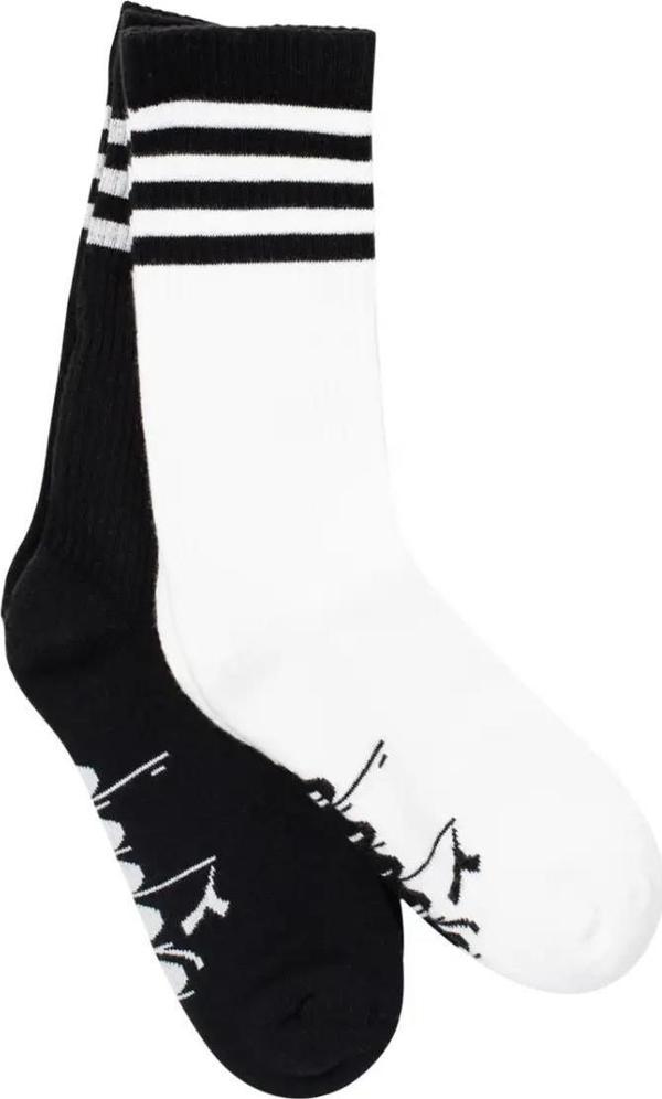 Diadora D202531-955 2 Pack Striped Crew Socks M Erkek Çorap - Image 1