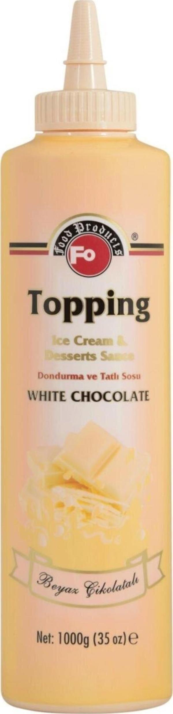 Fo Beyaz Çikolatalı Topping Sos 1 kg - Image 1