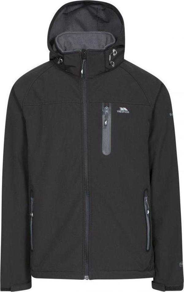 Trespass MAJKSSM20007-BLK Accelerator II - Male Softshell Jkt Tp75 Erkek Softshell Ceket - Image 1