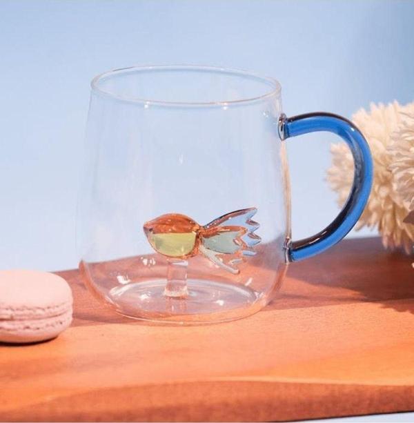 Glass In Love Borosilikat Balık Figürlü Kupa 400 Ml - Image 1