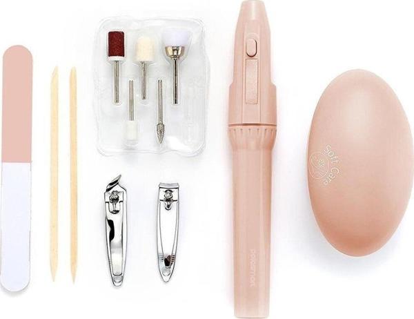 Polosmart Pilli Manikür Pedikür El Ve Ayak Bakım Seti Pembe - Image 1