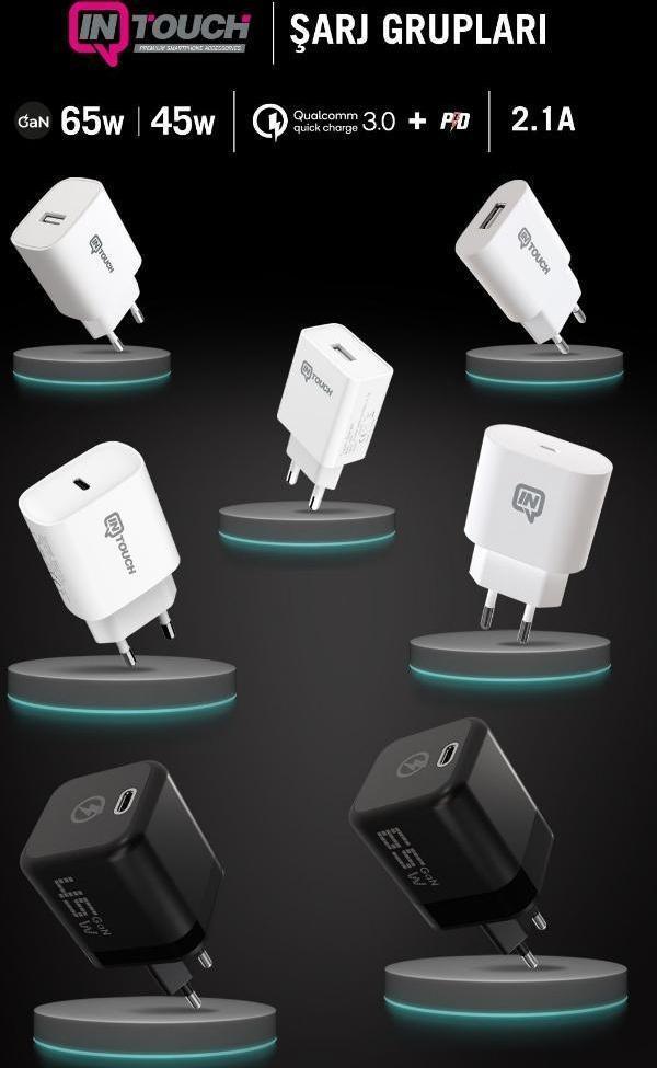 İntouch Smarty Mini 2.1 A Usb Şarj Adaptörü Ve Micro Kablo - Image 1