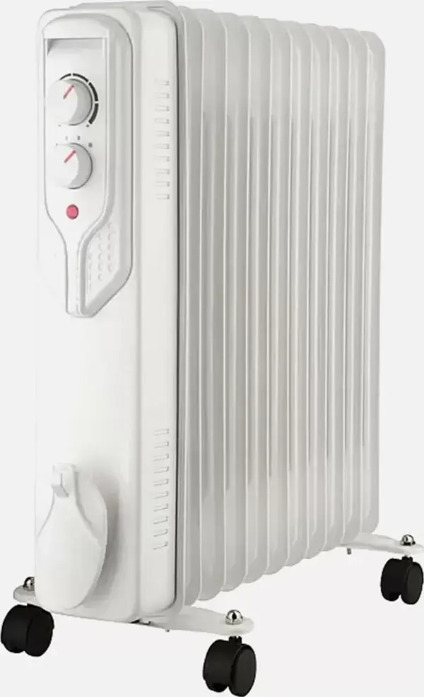 Voltomat Termostatlı 2500 W 11 Dilim Yağlı Radyatör Beyaz - Image 1