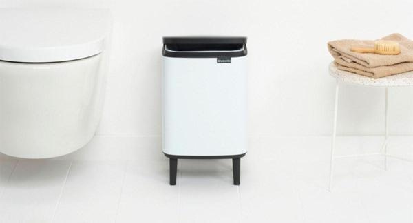 BRABANTIA -BO HI BEYAZ AYAKLI ÇÖP KUTUSU 7L - Image 1