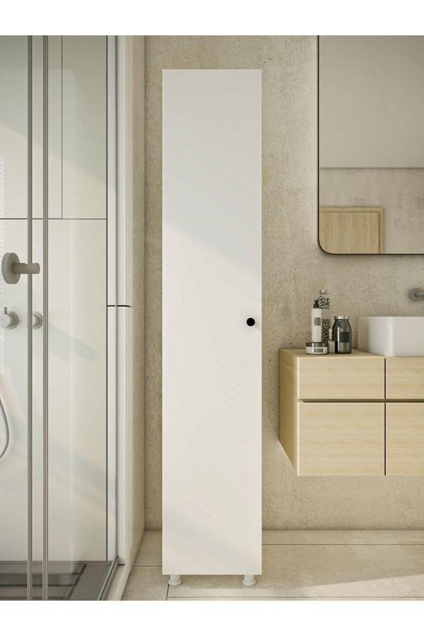 Montenero Çok Amaçlı Dolap Parlak Beyaz Banyo Dolabı - Image 1