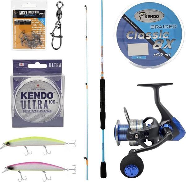 YekOutdoor Okuma Spin Olta Seti Okuma Fuel Spin 2,44 cm 15-40 gr 2 Parça Spin Kamışı&Okuma Safina SW-X SNW-3000A 4+1BB O - Image 1