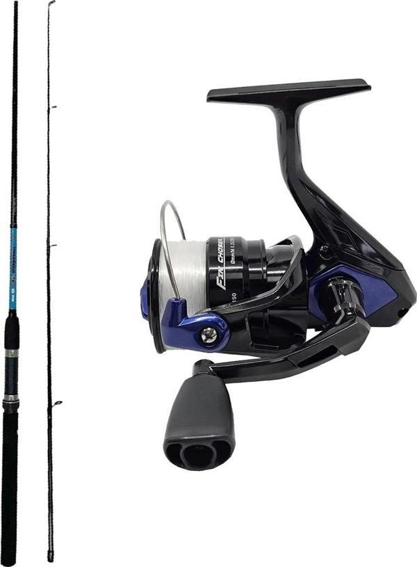 Yekoutdoor Spin Olta Seti Okuma G-Power Spin 9' 270CM 7-35 gr 2 Parça Spin Kamışı&okuma Fin Chaser x FNX-40BL Blue 1bb O - Image 1