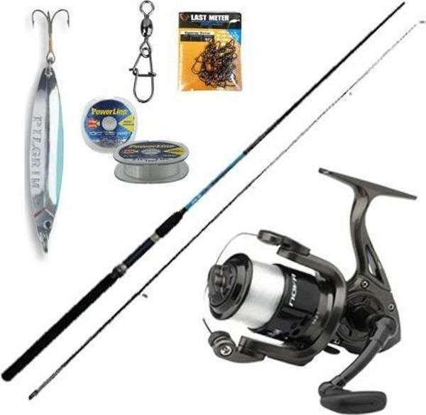 YekOutdoor Spin Seti Okuma G-Power Spin 8' 240cm 15-40 gr 2 Parça Spin Kamışı & Dam Nova 4000 FD 1BB 180M/0.30MM Olta Ma - Image 1