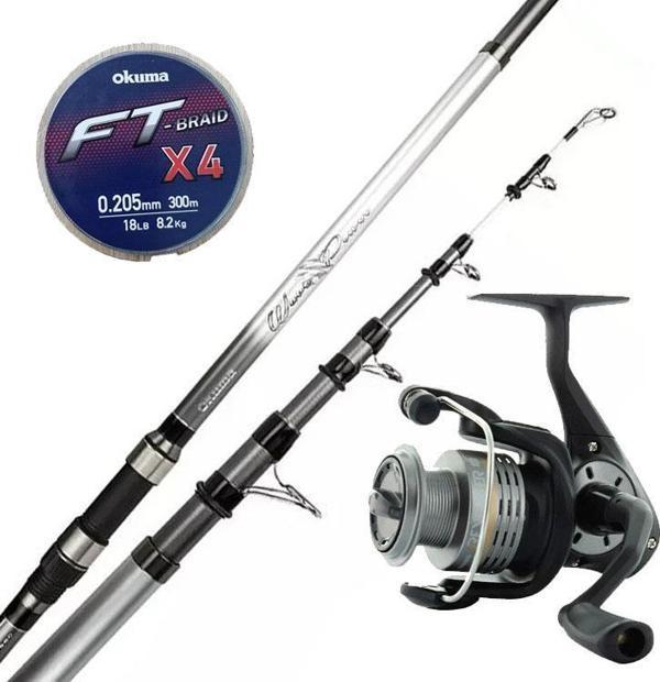 YekOutdoor Surf Kamışı Olta Takımı Okuma Wave Power Tele Surf 4.20 cm 100-200 gr 5 Parça Surf Kamışı- Okuma Revenger RV- - Image 1