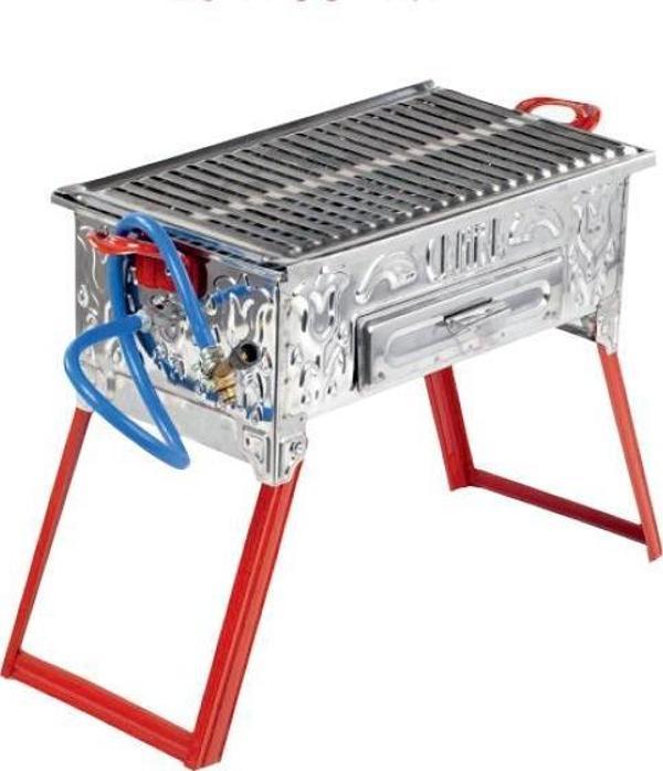 CEMRE 07 ÇELİK TÜPLÜ LAV TAŞLI MANGAL 28X50CM - Image 1