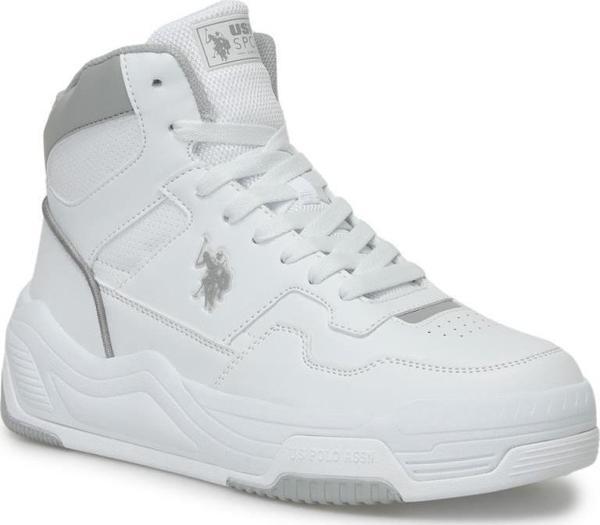 U.S.POLO ASSN MILOW HI 4FX BEYAZ COMFORT CASUAL ANATOMİK SPOR AYAKKABI - Image 1