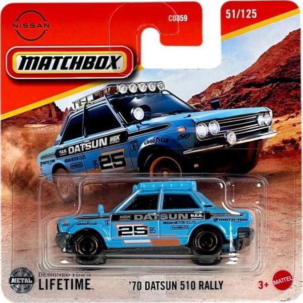 C0859 Matchbox 1:64 Tekli Arabalar 70 DATSUN 510 RALLY JBT02 - Image 1