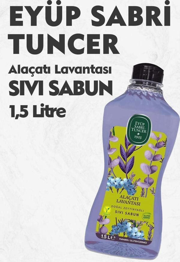 Eyüp Sabri Tuncer Alaçatı Lavantası Sıvı Sabun 1500 ml - Image 1