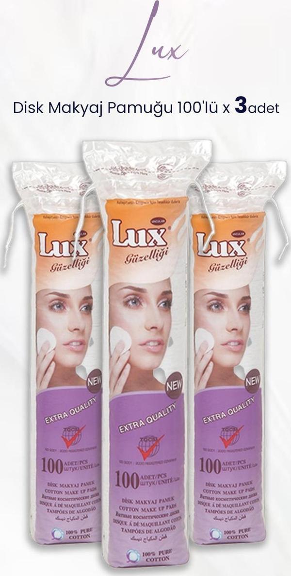 Lux Disk Makyaj Pamuğu 100'lü x 3 Adet - Image 1
