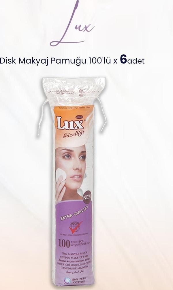 Lux Disk Makyaj Pamuğu 100'lü x 6 Adet - Image 1