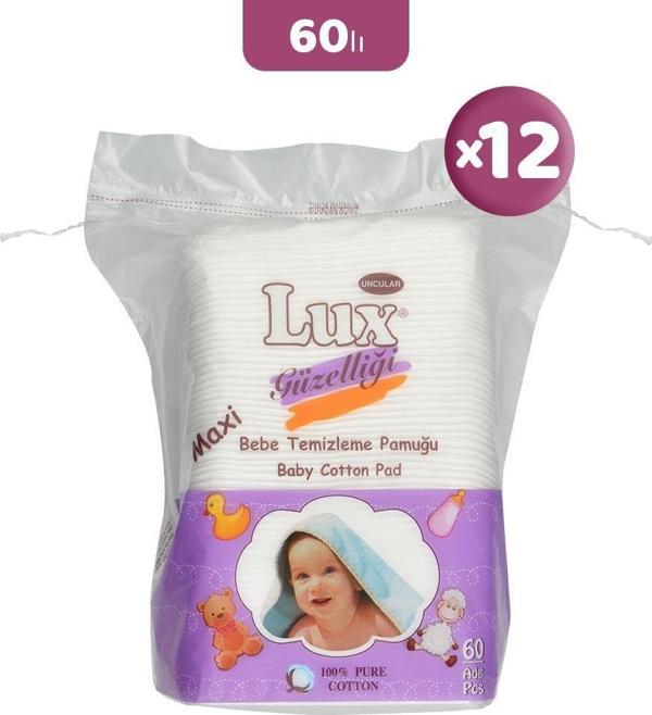 Lux Kare Bebe Temizleme Pamuğu 60' lı x 12 - Image 1