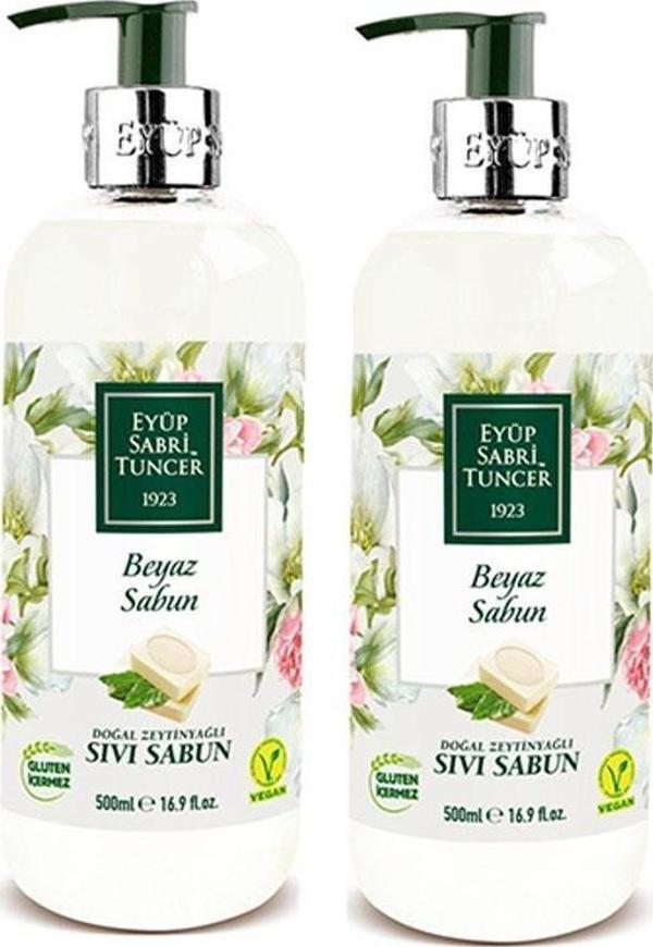 Eyüp Sabri Tuncer Beyaz Sabun Sıvı Sabun 500 ml x 2 Adet - Image 1
