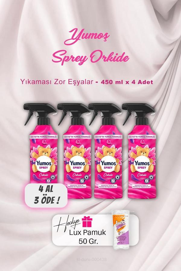 4 AL 3 ÖDE Yumoş Sprey Orkide 450 ml, Pamuk Hediyeli - Image 1