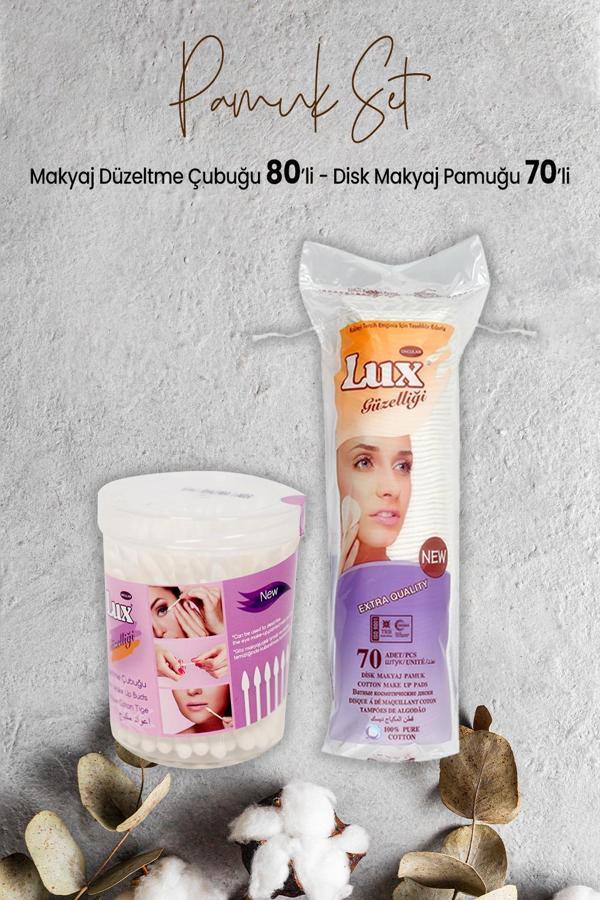 Lux Makyaj Düzeltme Çubuğu 80' li ve Disk Makyaj Pamuğu 70'li - Image 1
