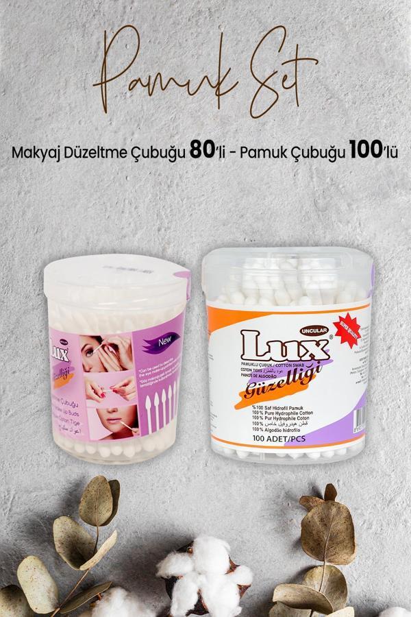 Lux Makyaj Düzeltme Çubuğu 80' li ve Pamuk Çubuğu 100' lü - Image 1